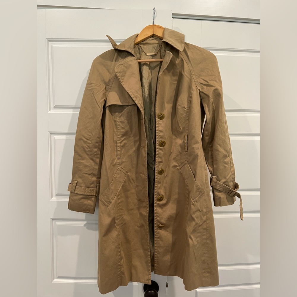 Trina Turk beige trench coat